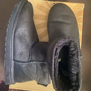 Black ankle Ugg boots size 10